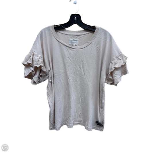 Top Short Sleeve By Current/elliott In Pink, Size: S