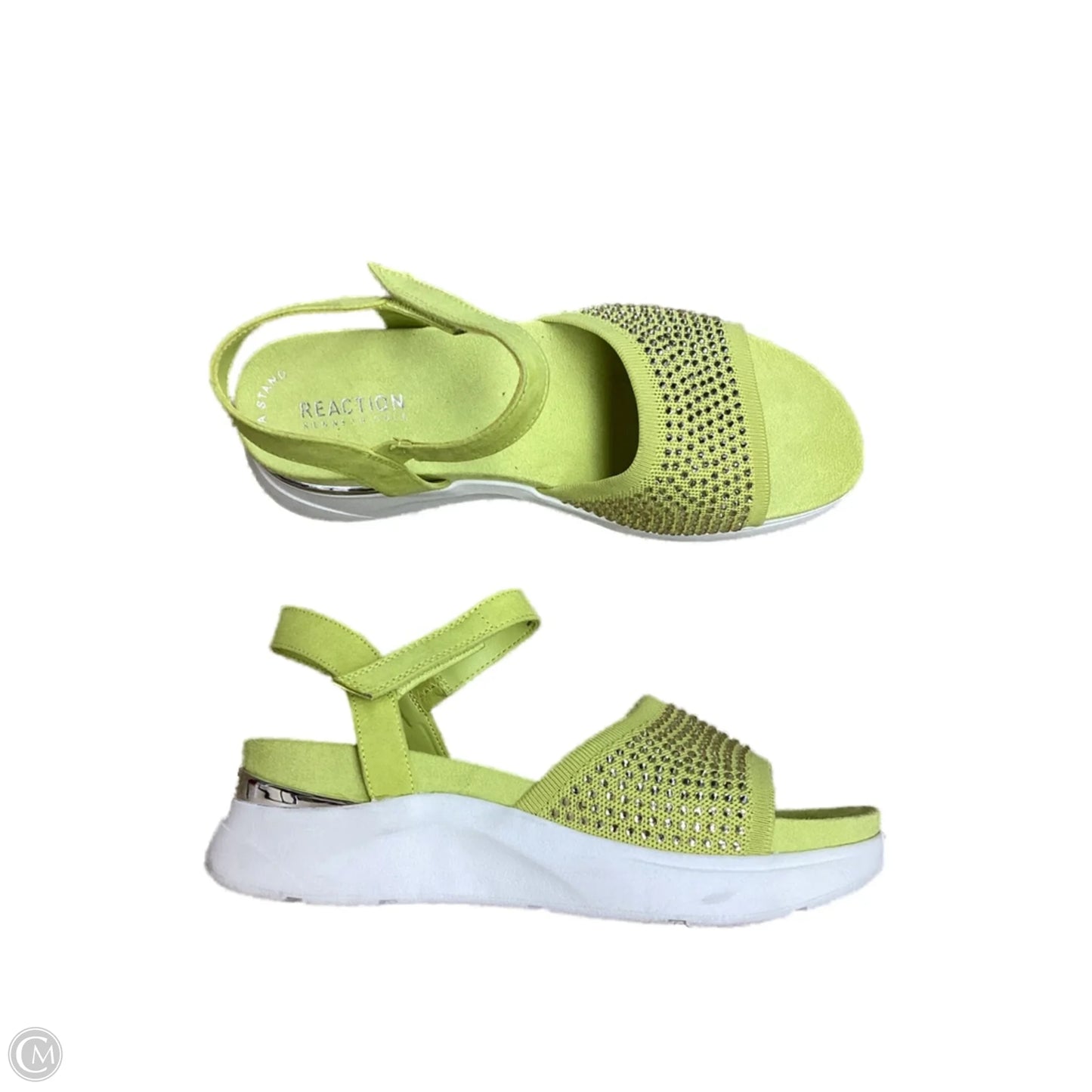 Sandals Heels Wedge By Kenneth Cole Reaction In Green, Size: 10