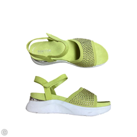 Sandals Heels Wedge By Kenneth Cole Reaction In Green, Size: 10