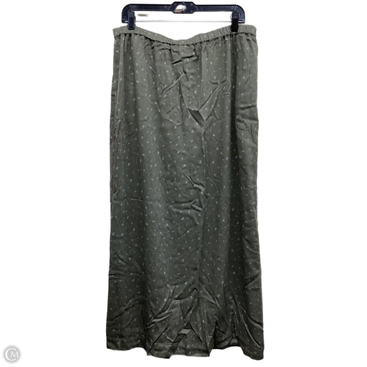 Skirt Maxi By Melrose And Market In Green, Size: Xl