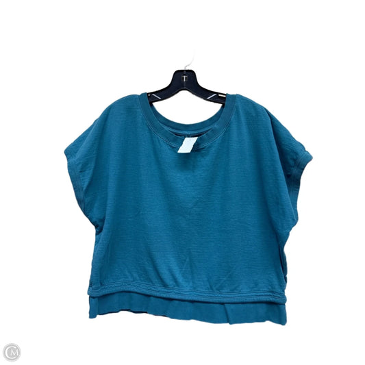Athletic Top Short Sleeve By Athleta In Blue, Size: M