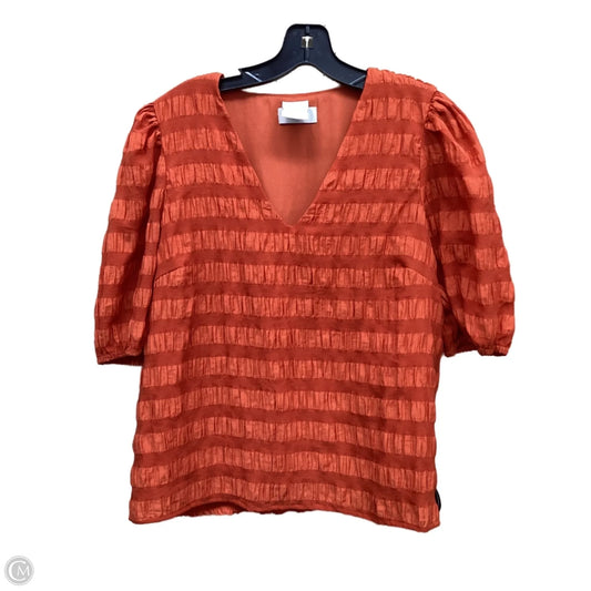 Top Short Sleeve By Clothes Mentor In Orange, Size: L