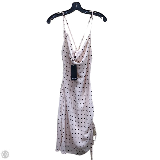 Dress Casual Midi By Nasty Gal In Polkadot Pattern, Size: 6