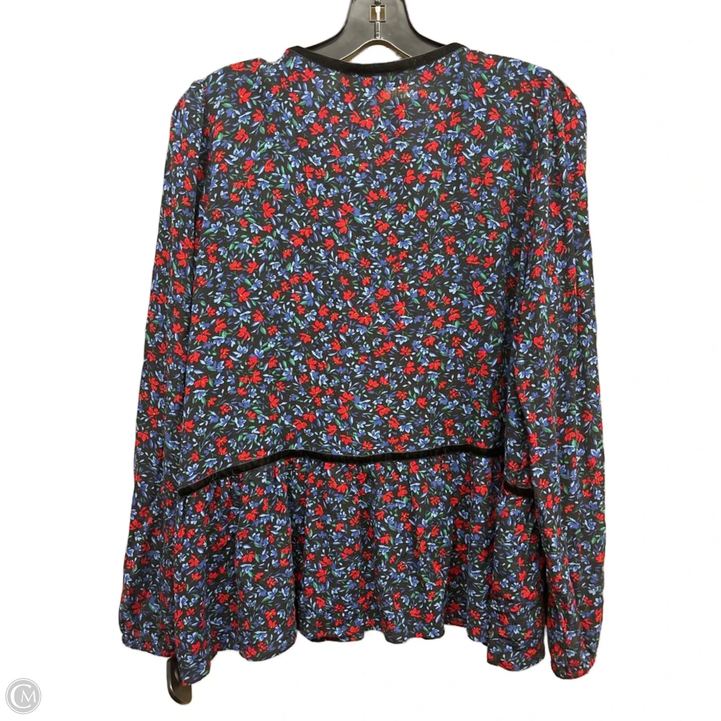 Top Long Sleeve By Loft In Floral Print, Size: M