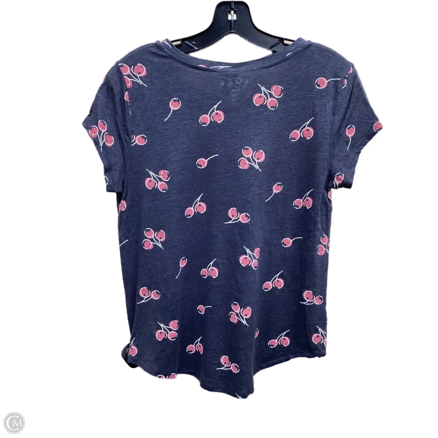 Top Short Sleeve By Loft In Grey & Red, Size: M