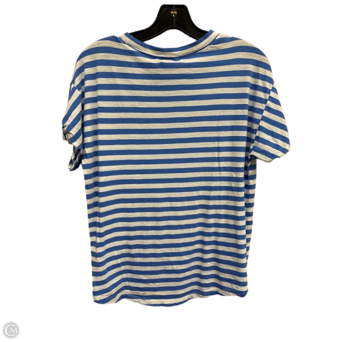 Top Short Sleeve By Caslon In Striped Pattern, Size: S