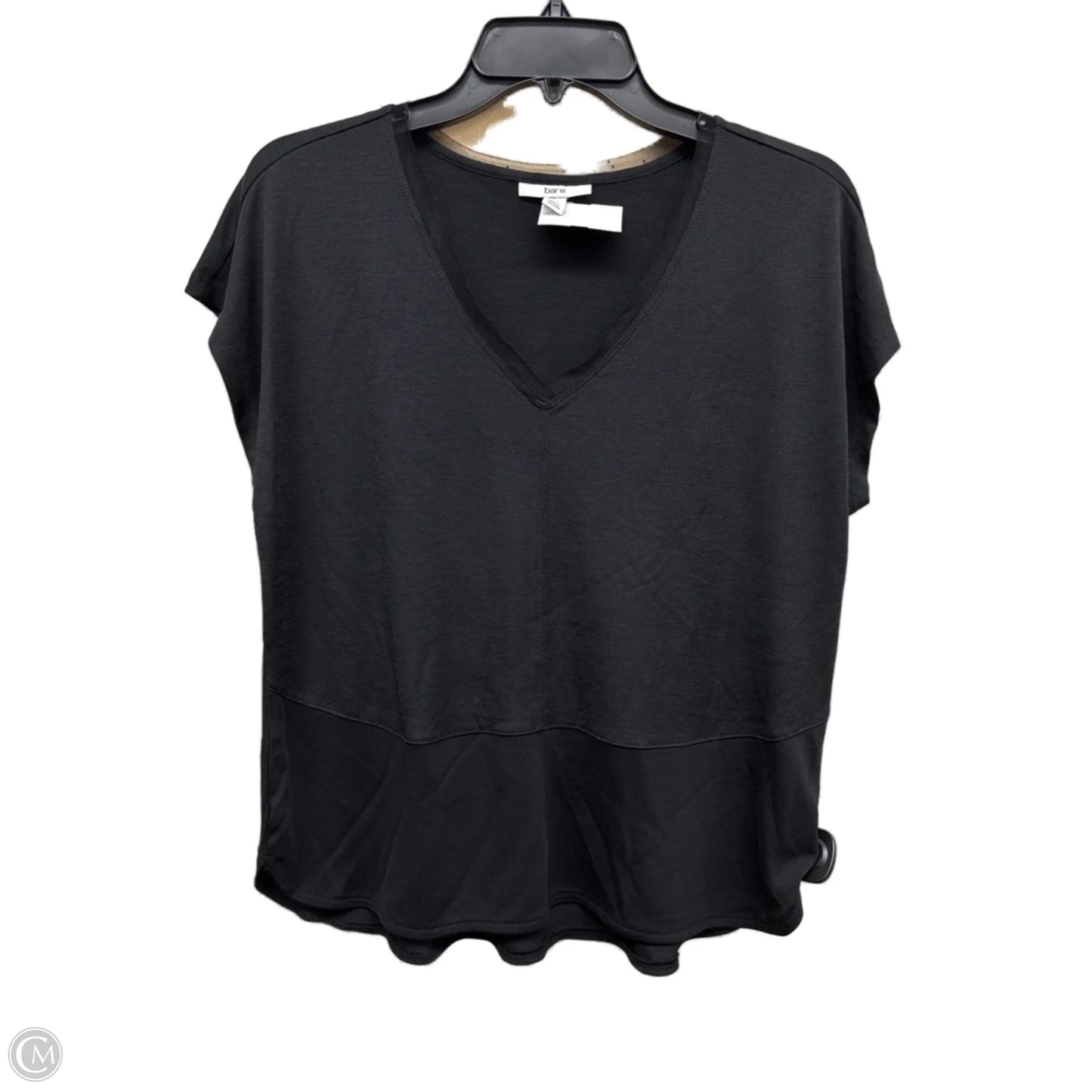 Top Short Sleeve By Bar Iii In Black, Size: Mp