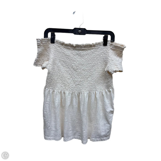 Top Short Sleeve By Old Navy In Beige, Size: M
