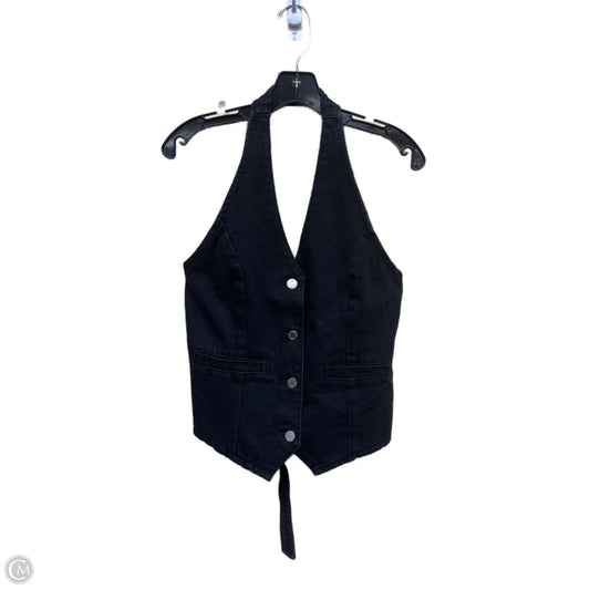 Top Sleeveless By Nasty Gal In Black Denim, Size: 10