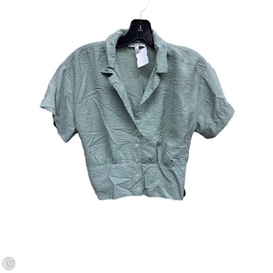 Top Short Sleeve By Madewell In Green, Size: S