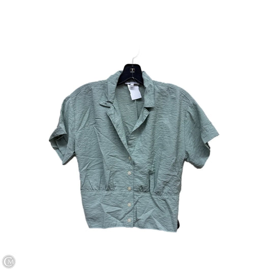 Top Short Sleeve By Madewell In Green, Size: S