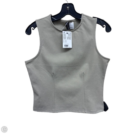 Top Sleeveless By Divided In Beige, Size: M