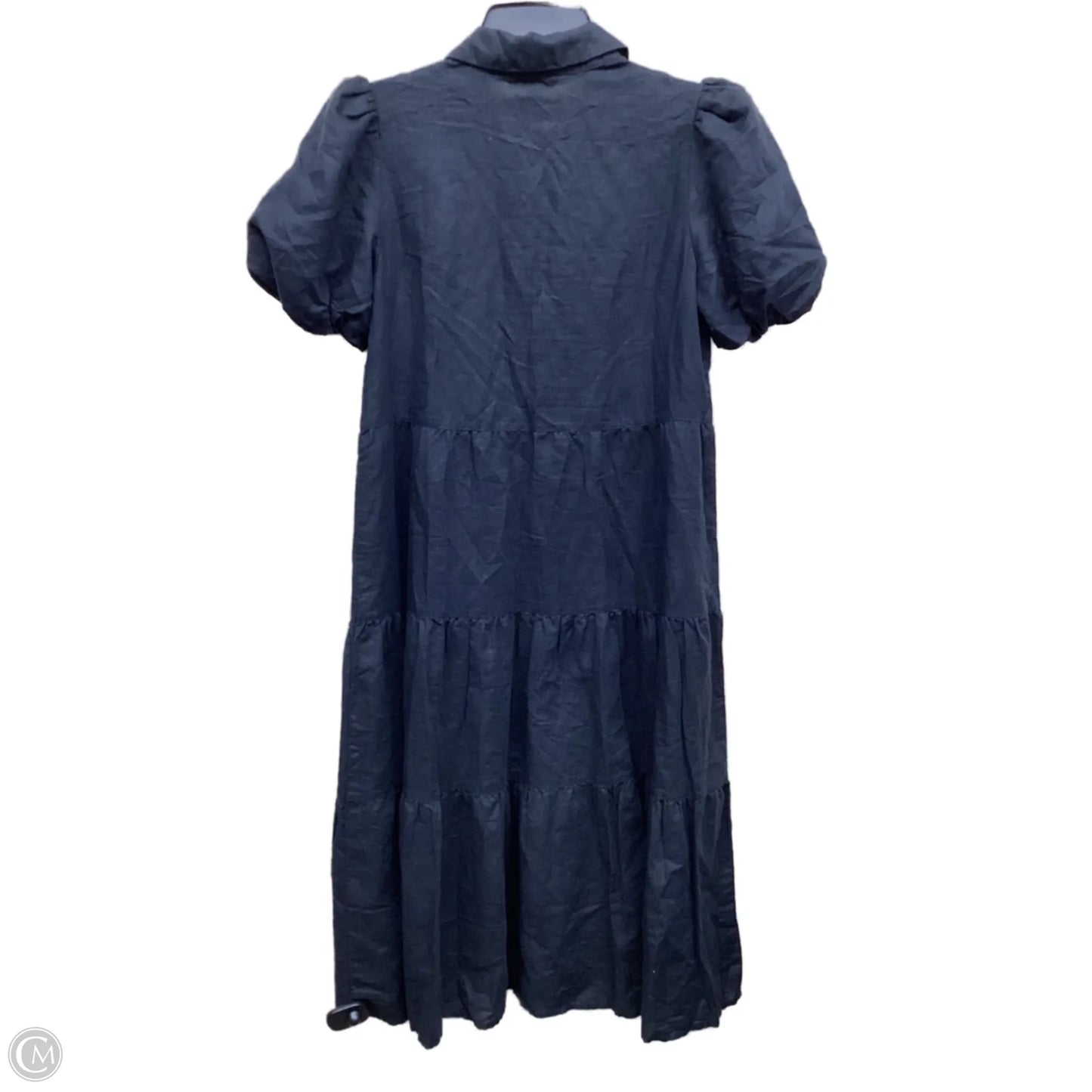 Dress Casual Midi By Banana Republic In Black, Size: Xxs