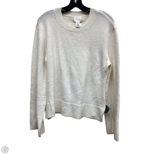 Sweater By H&m In White, Size: L