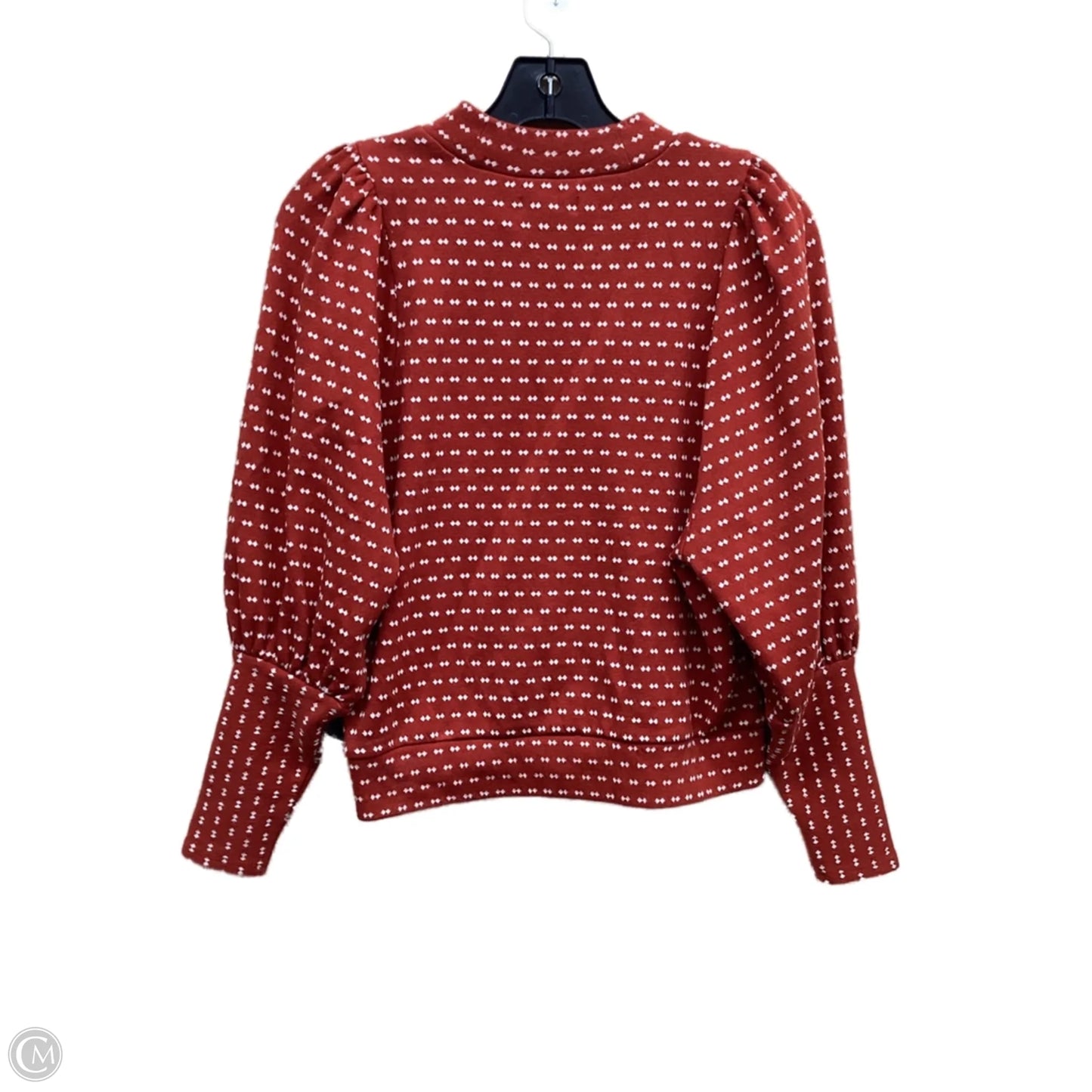 Top Long Sleeve By Madewell In Polkadot Pattern, Size: Xs