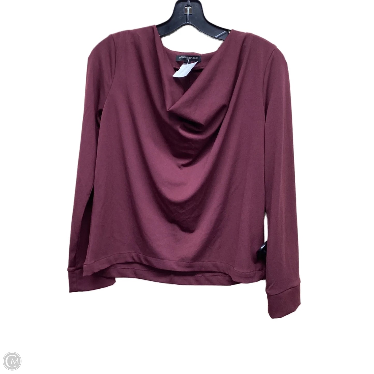 Top Long Sleeve By Banana Republic In Purple, Size: S