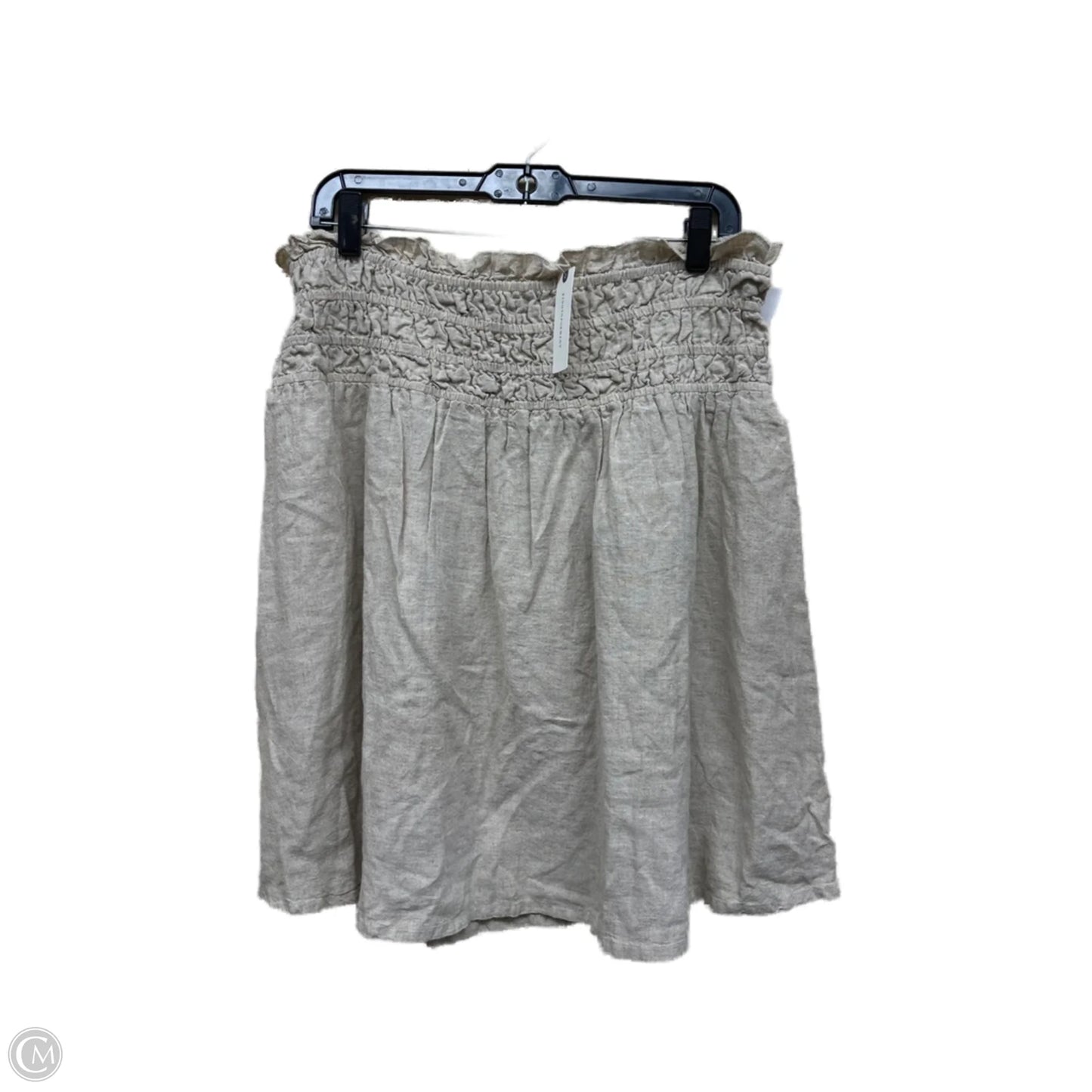 Skirt Mini & Short By Anthropologie In Taupe, Size: L