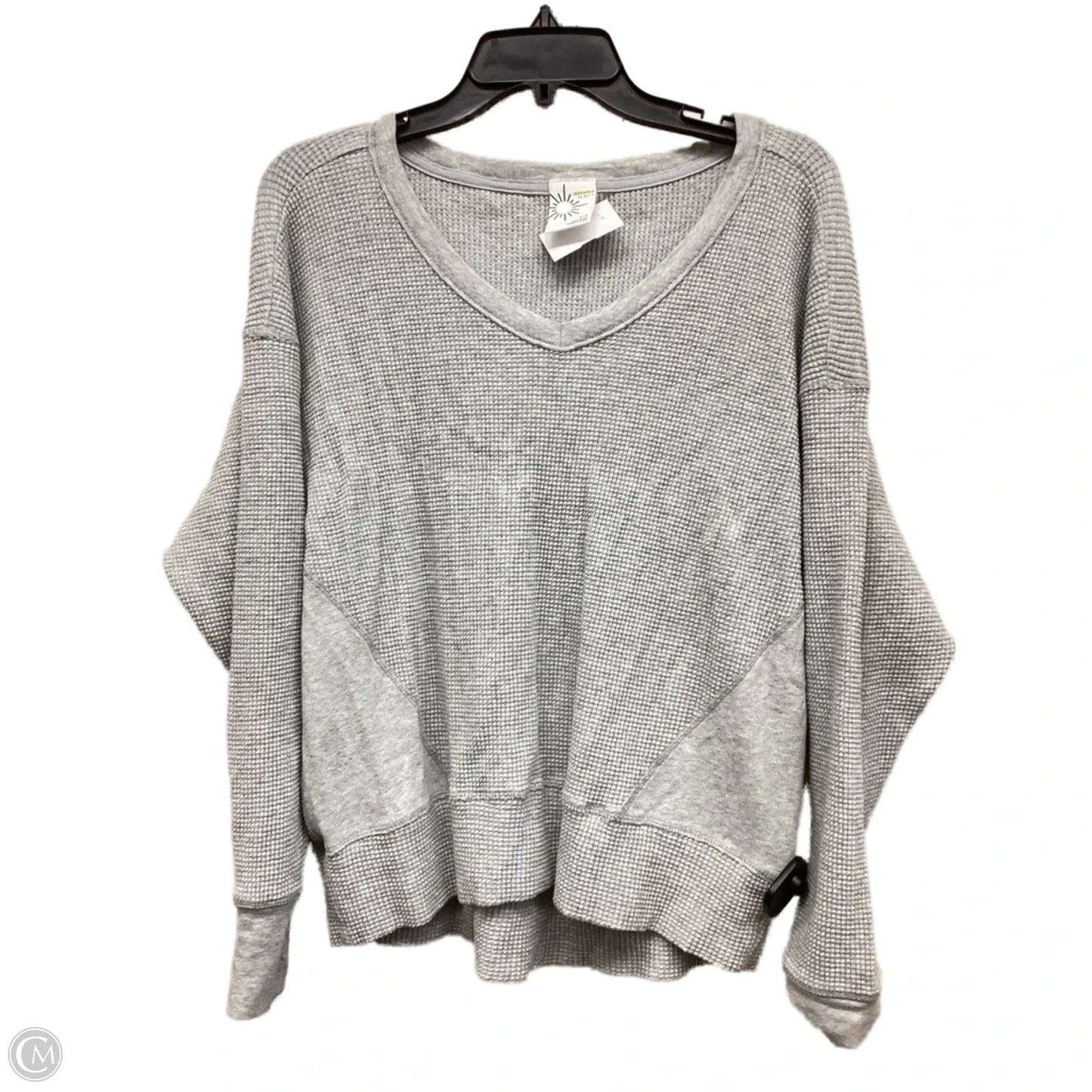 Top Long Sleeve By Aerie In Grey, Size: S