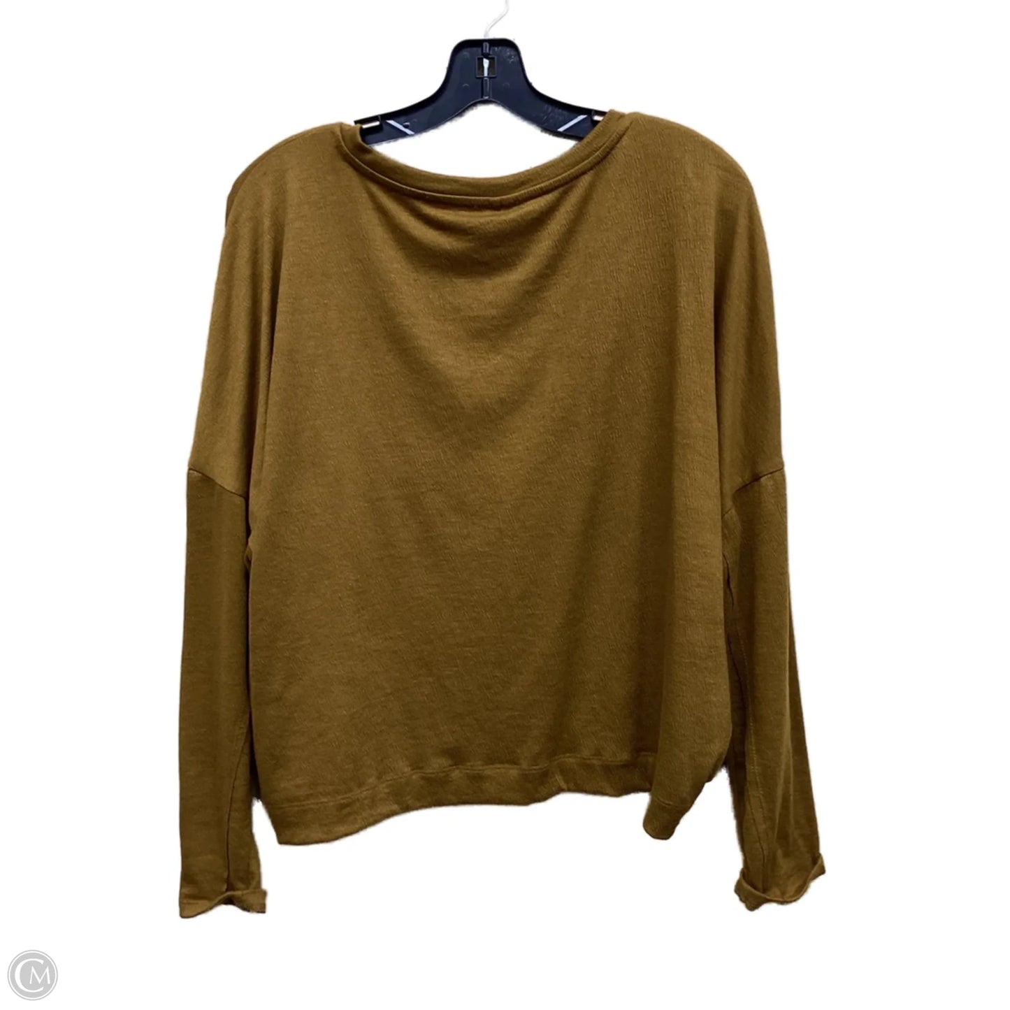 Top Long Sleeve By Anthropologie In Brown, Size: S