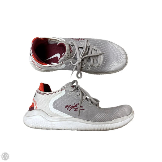Shoes Athletic By Nike In Grey & Red, Size: 8.5