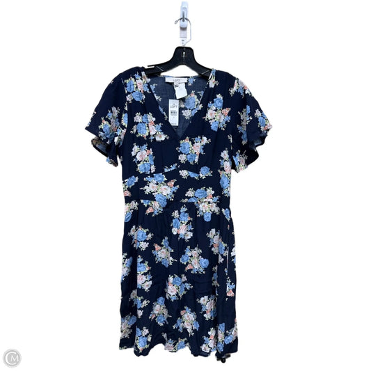 Dress Casual Midi By Loft In Floral Print, Size: 4