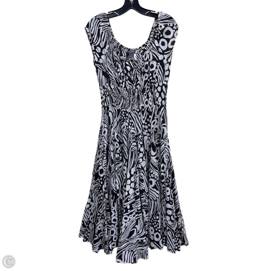 Dress Casual Midi By Chelsea And Theodore In Black & White, Size: S