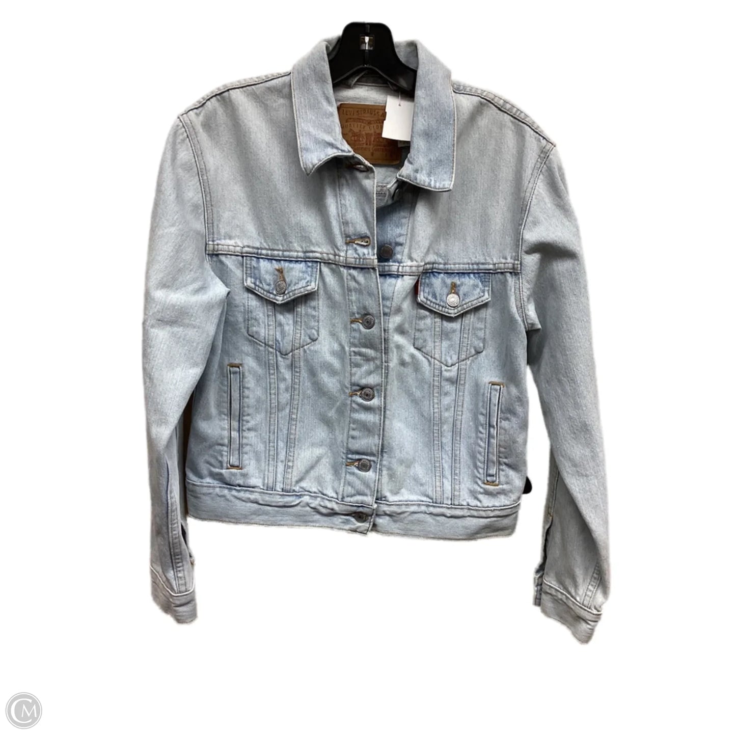 Jacket Denim By Levis In Blue Denim, Size: S