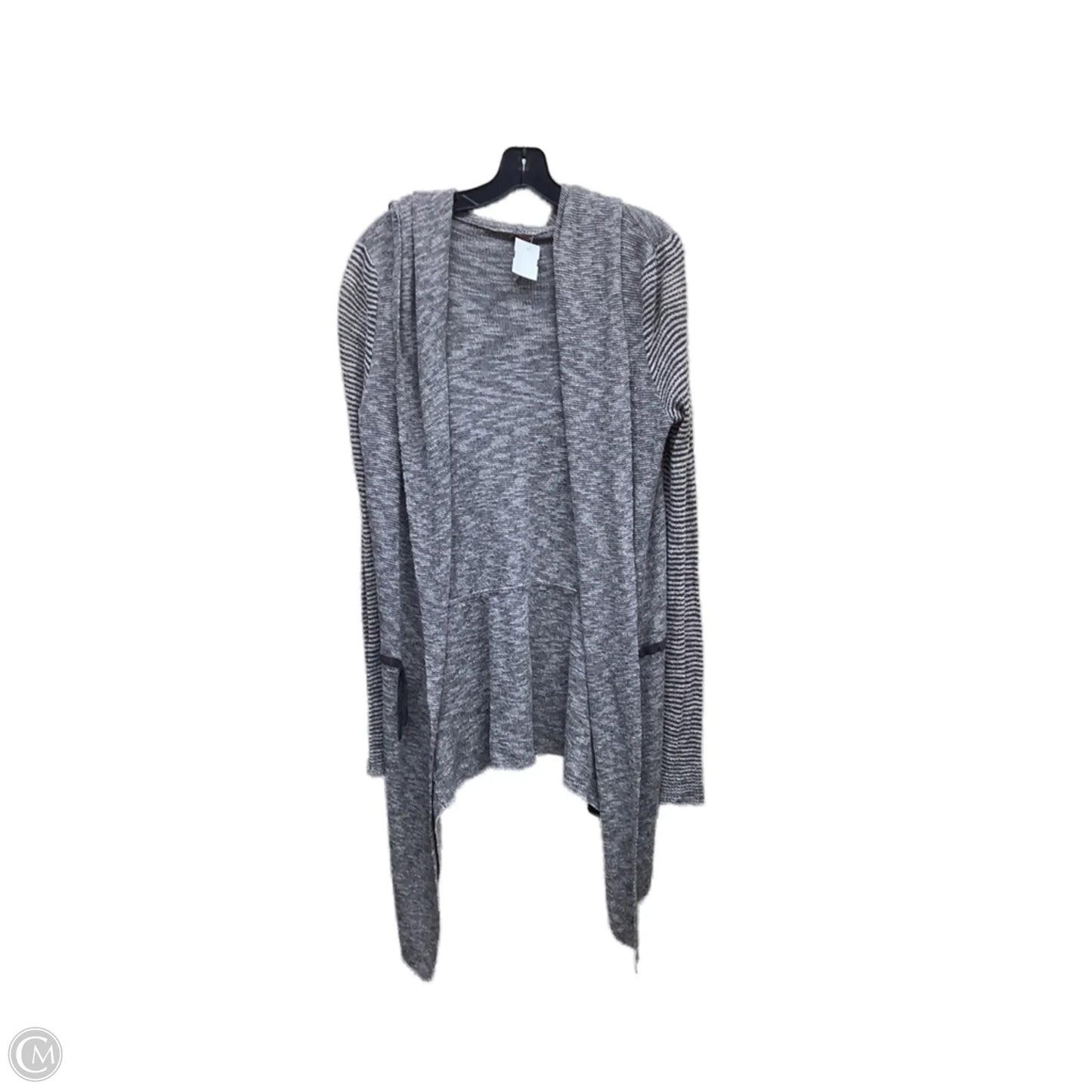 Sweater Cardigan By Free People In Grey, Size: M