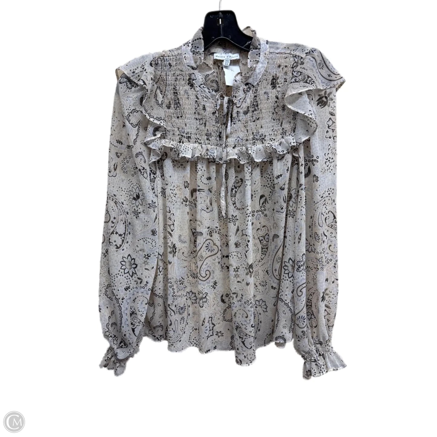 Top Long Sleeve By Clothes Mentor In Floral Print, Size: M