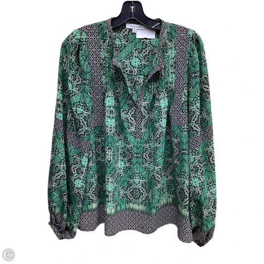 Top Long Sleeve By Rose And Olive In Green, Size: M