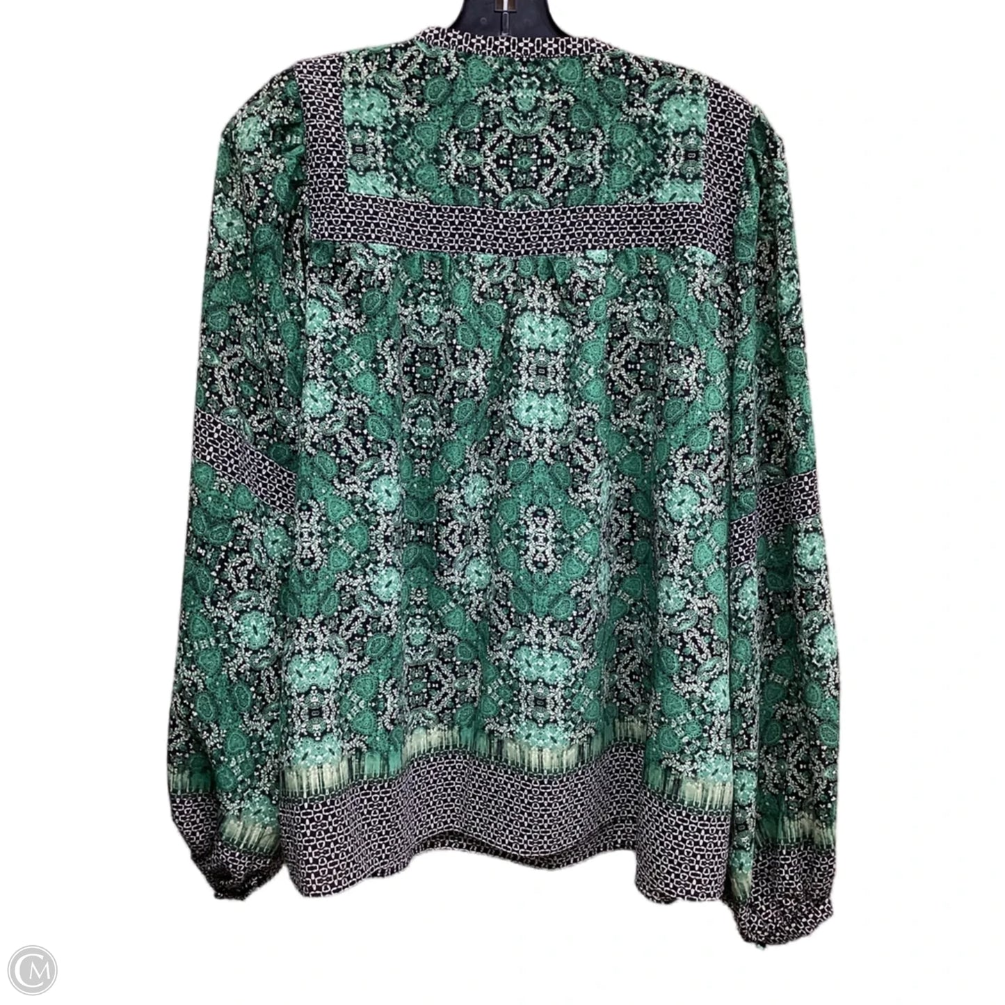 Top Long Sleeve By Rose And Olive In Green, Size: M