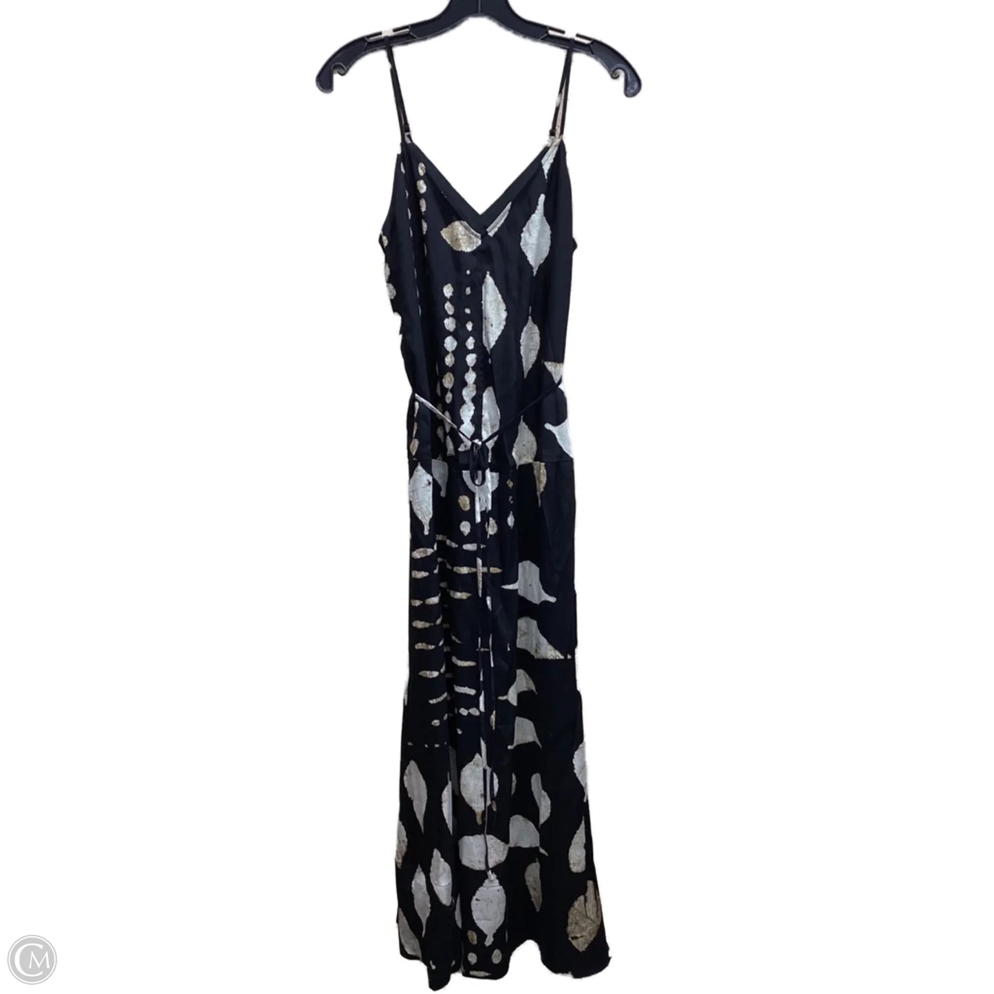 Dress Casual Midi By Banana Republic In Black & Gold, Size: Xxs