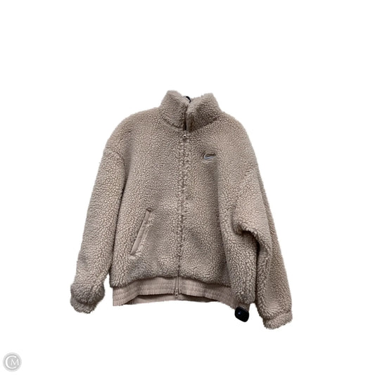 Jacket Faux Fur & Sherpa By Nike Apparel In Brown, Size: M