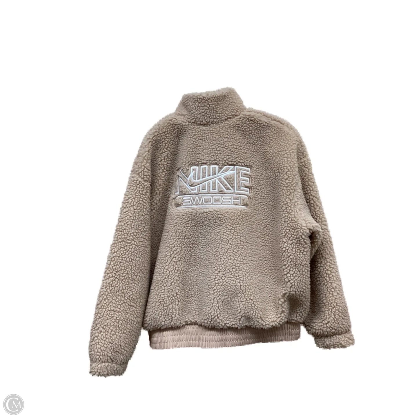 Jacket Faux Fur & Sherpa By Nike Apparel In Brown, Size: M
