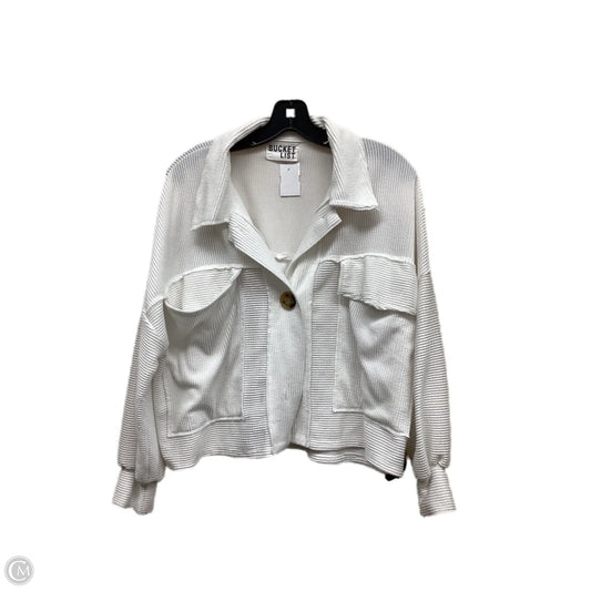 Top Long Sleeve By Clothes Mentor In White, Size: S