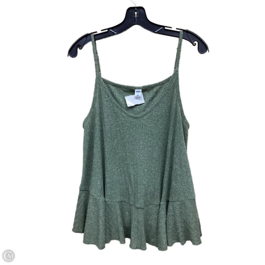 Top Sleeveless By Old Navy In Green, Size: L
