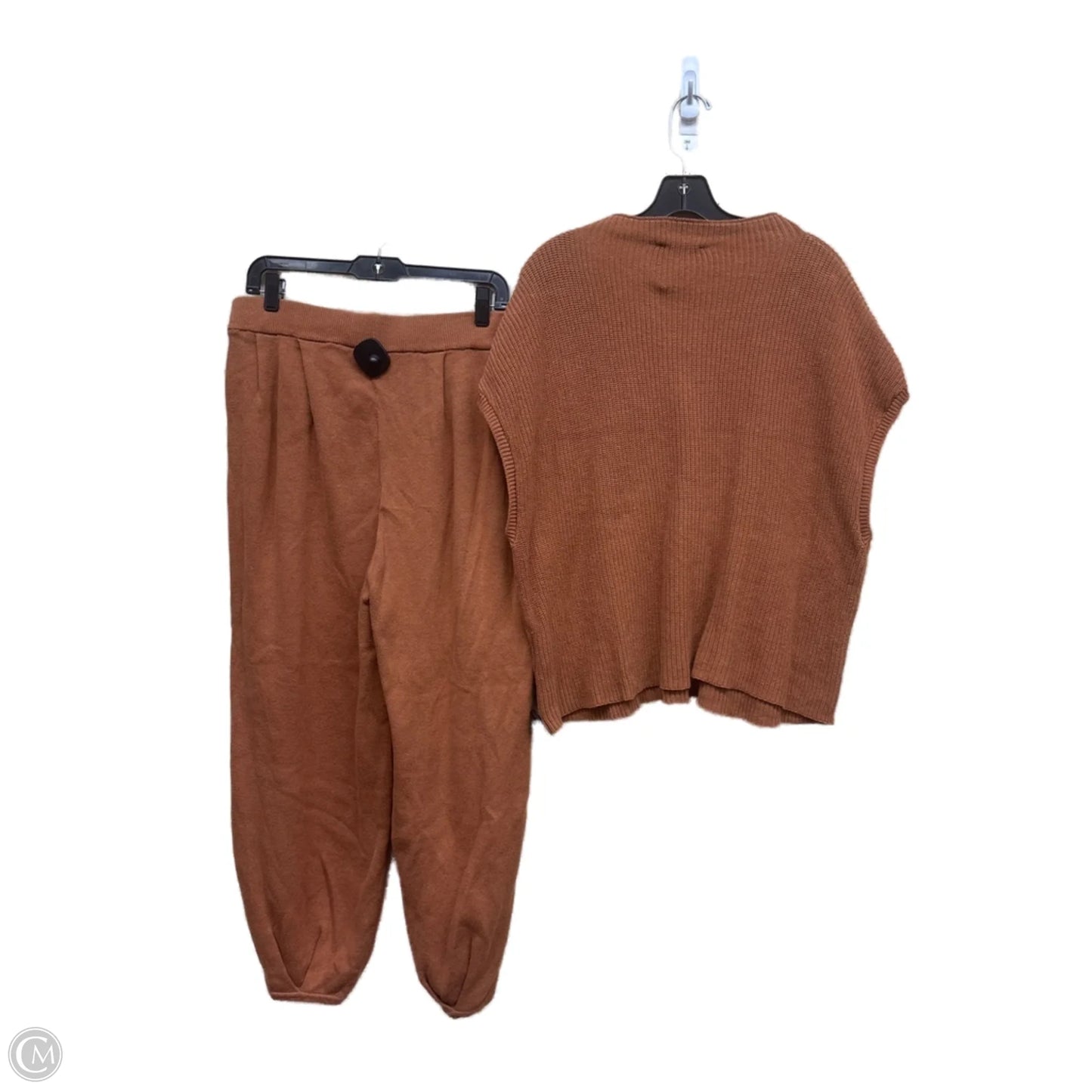 Pants Set 2pc By Clothes Mentor In Brown, Size: Xl