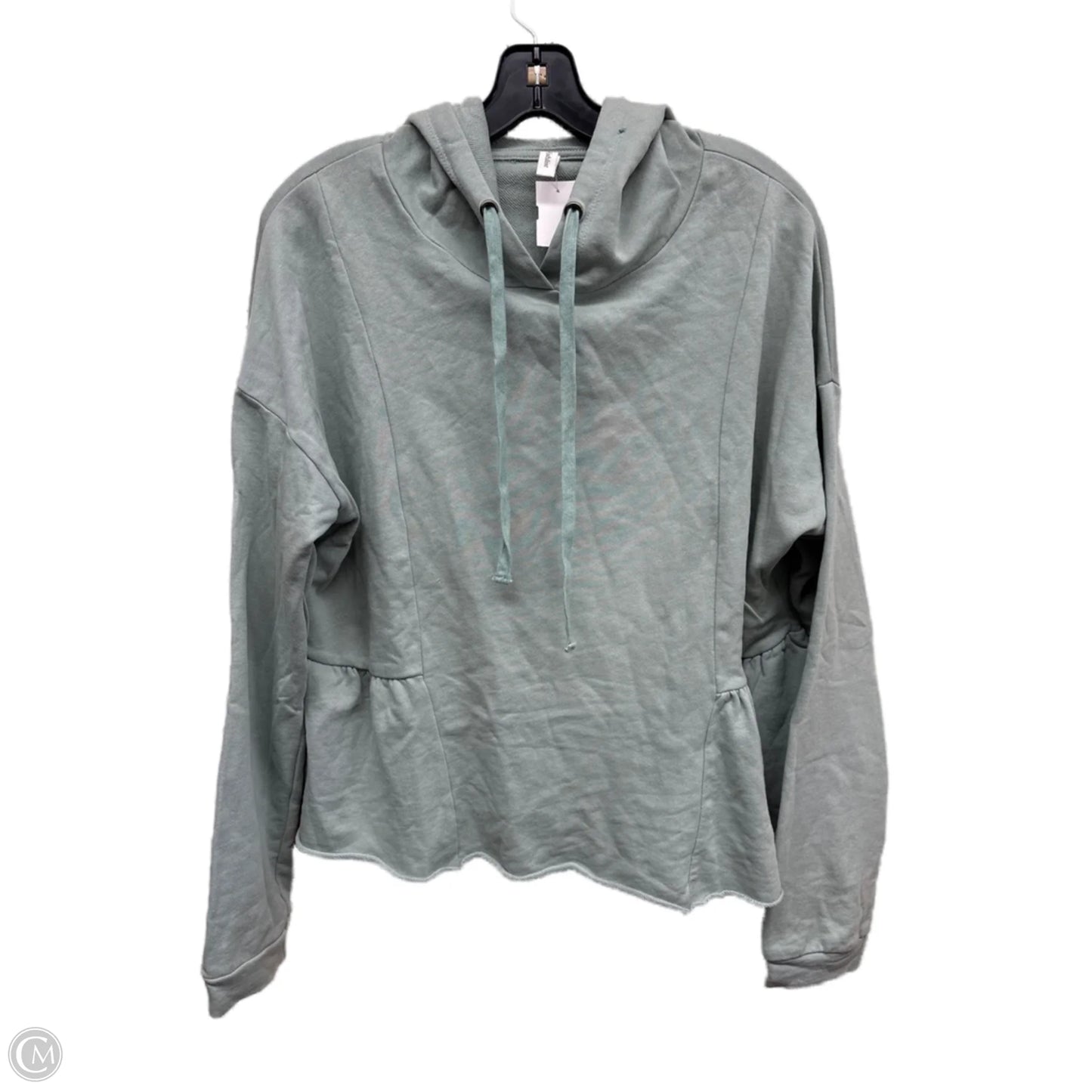 Sweatshirt Hoodie By Wishlist In Green, Size: M