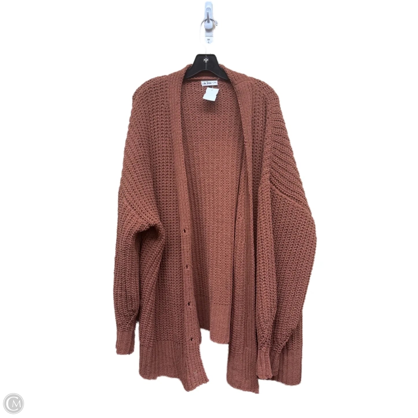 Sweater Cardigan By Clothes Mentor In Brown, Size: Xl