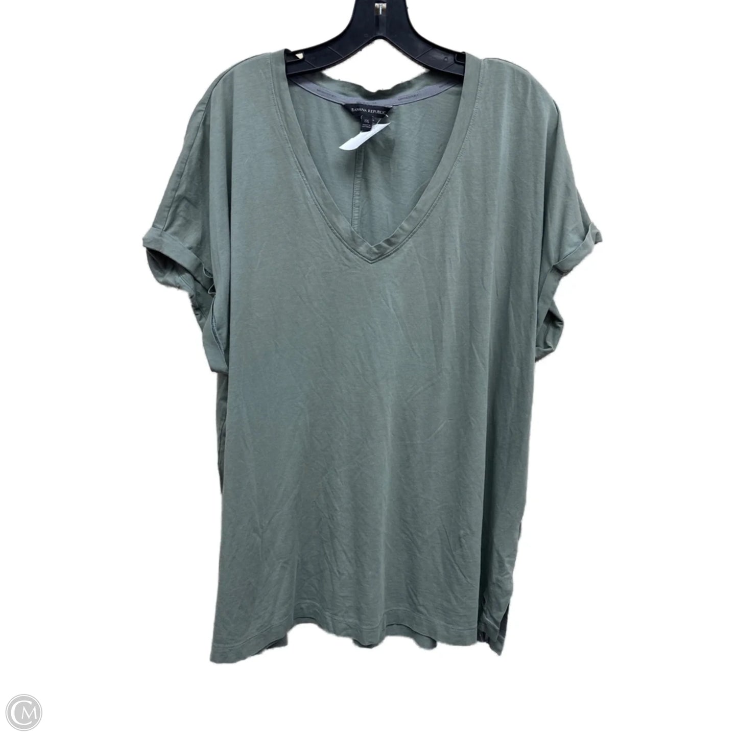 Top Short Sleeve By Banana Republic In Green, Size: Xxl