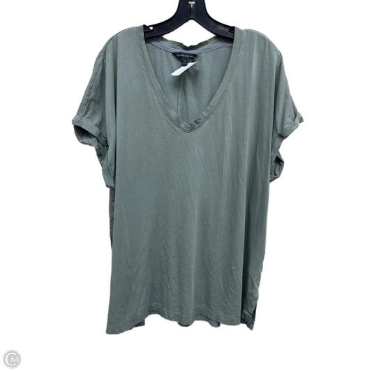 Top Short Sleeve By Banana Republic In Green, Size: Xxl