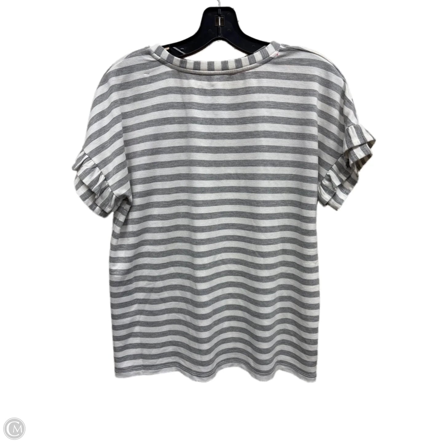 Top Short Sleeve By Jane And Delancey In Striped Pattern, Size: M