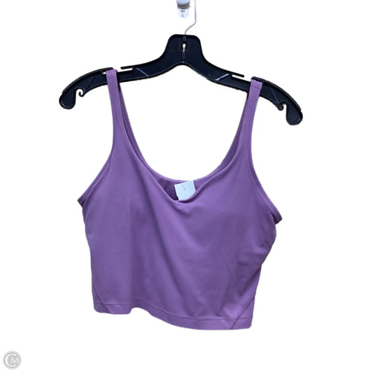Athletic Tank Top By Lululemon In Purple, Size: 10