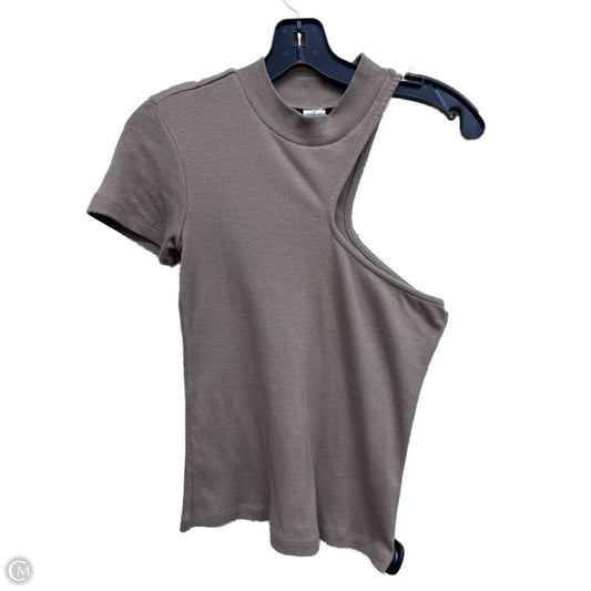 Top Short Sleeve By Melrose And Market In Brown, Size: S
