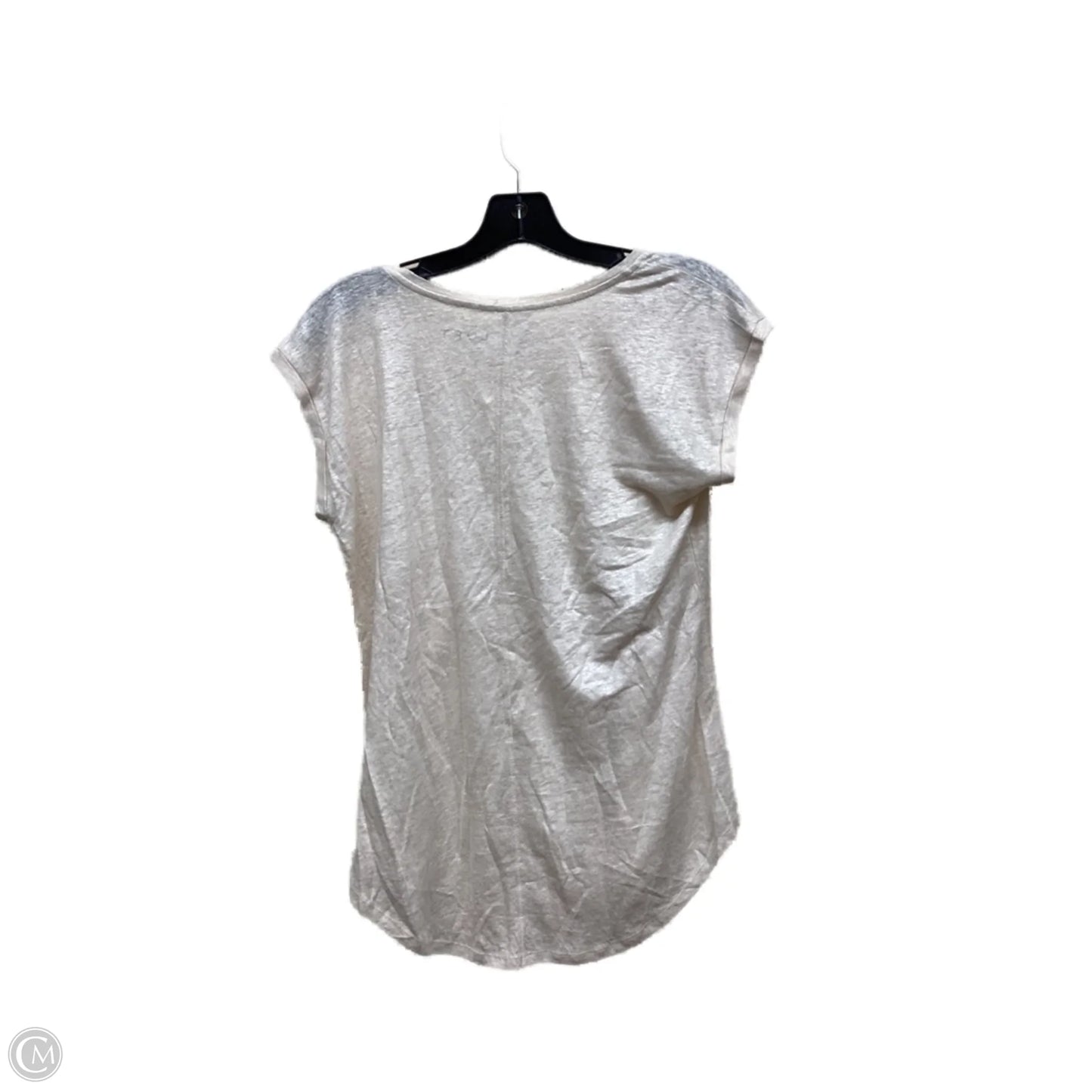 Top Short Sleeve By Loft In Beige, Size: S