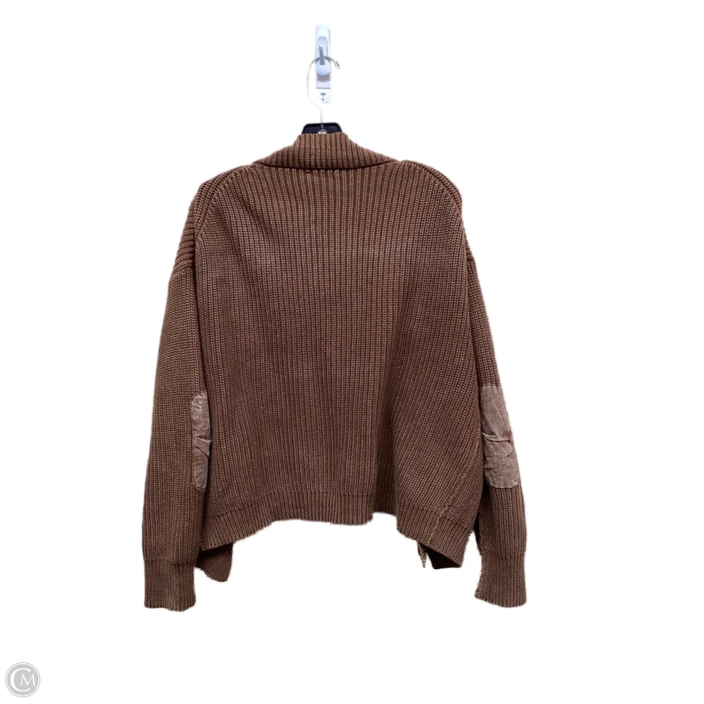 Sweater Cardigan By Clothes Mentor In Brown, Size: S
