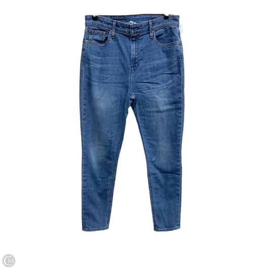 Jeans Straight By Lucky Brand In Blue Denim, Size: 8