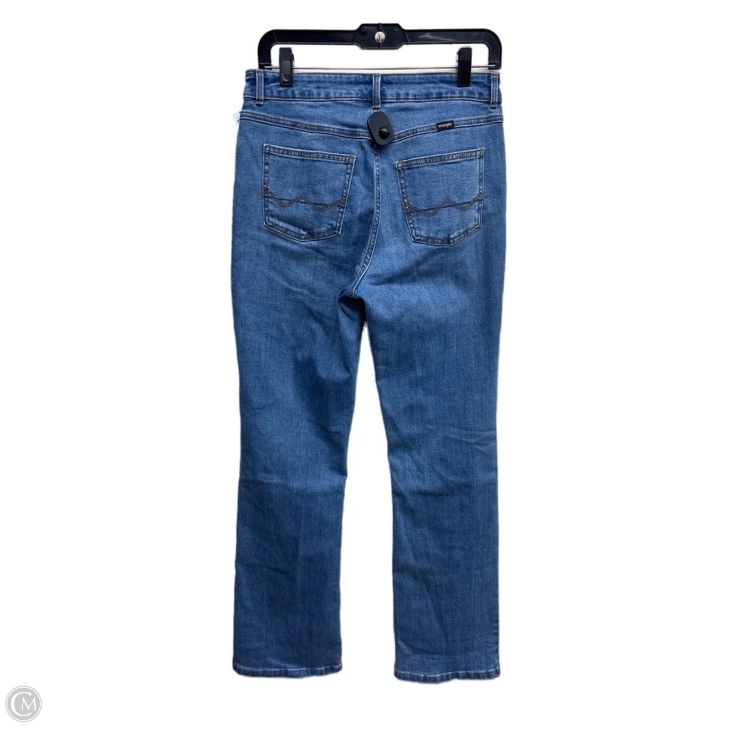 Jeans Straight By Wrangler In Blue Denim, Size: 8
