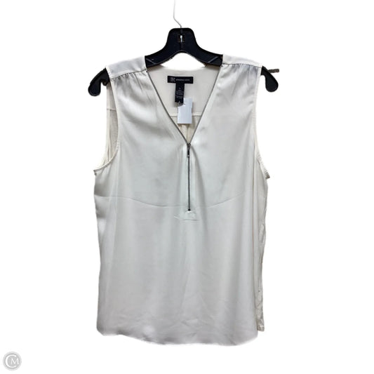 Top Sleeveless By Inc In White, Size: L