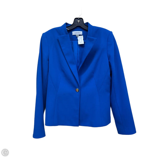 Blazer By Calvin Klein In Blue, Size: 12